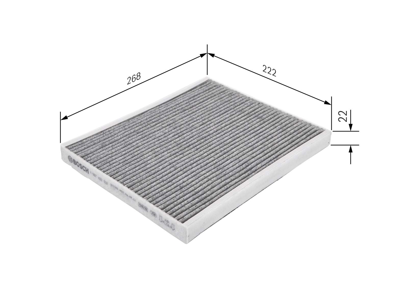 Bosch Filtri 1987432537 Filtro abitacolo carboni attivi
