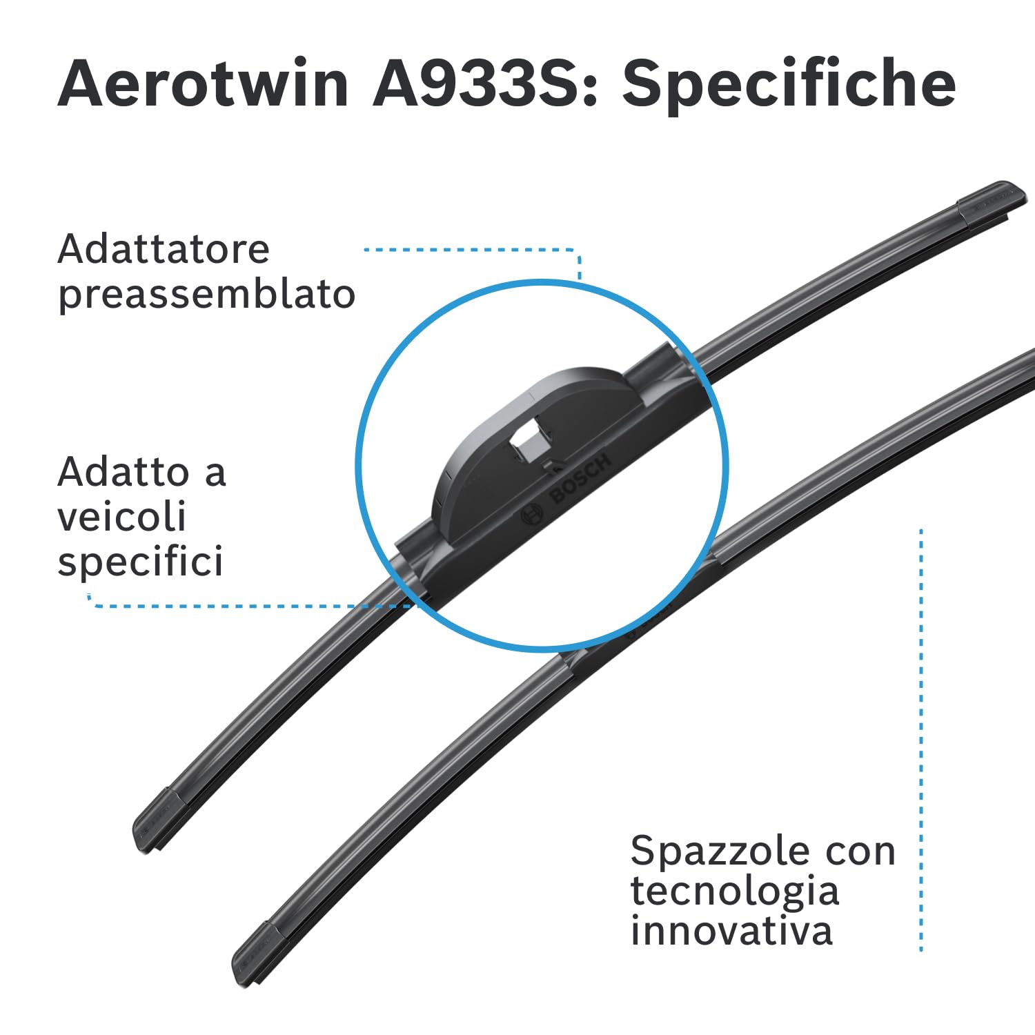 Bosch Spazzole tergicristallo 3397118933 550 mm confezione standard