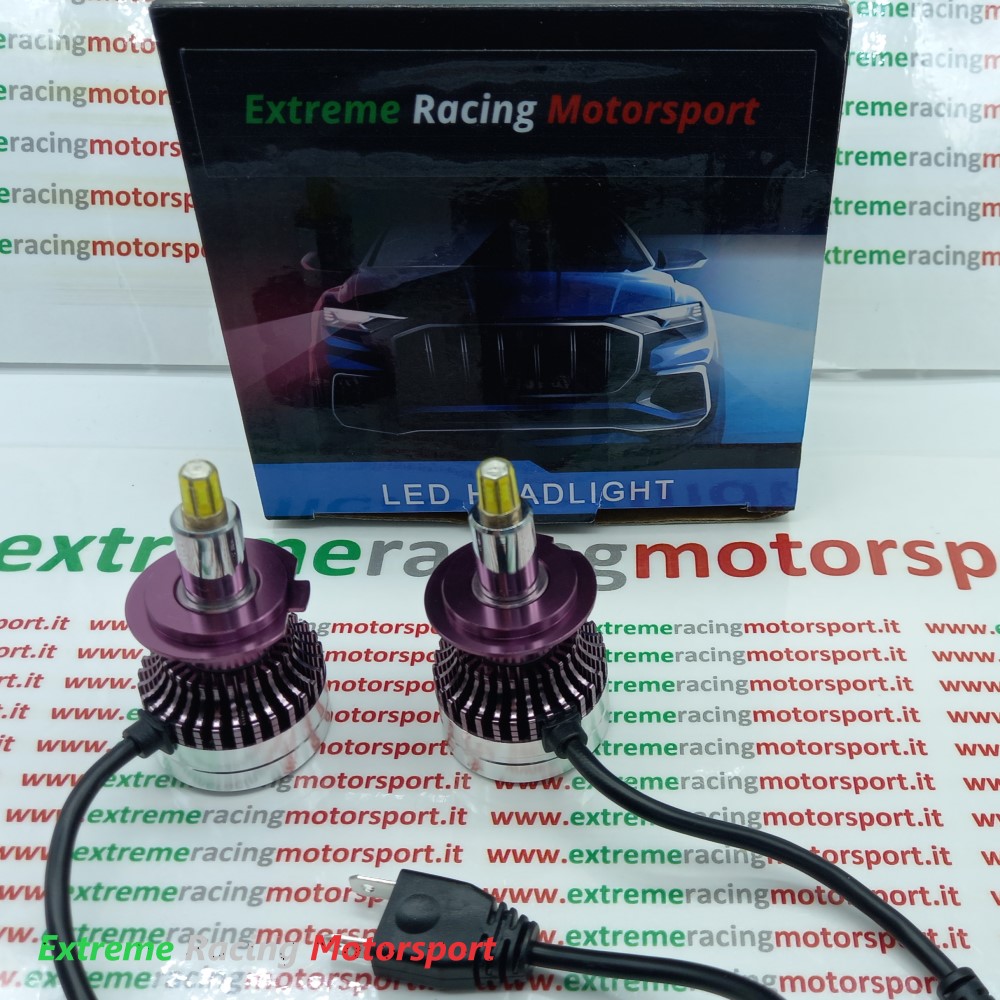 Xtreme Racing Lampadine LED ERM R9 360° H7 + Kit Decoder PRO per fari lenticolari