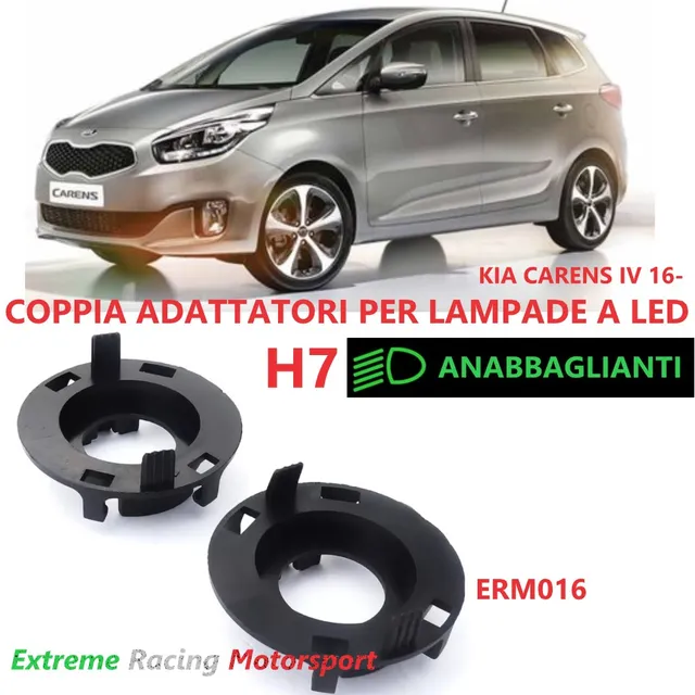 Xtreme Racing Accessori Illuminazione LED ERM016 adattatori H7 Kia Carens IV coppia