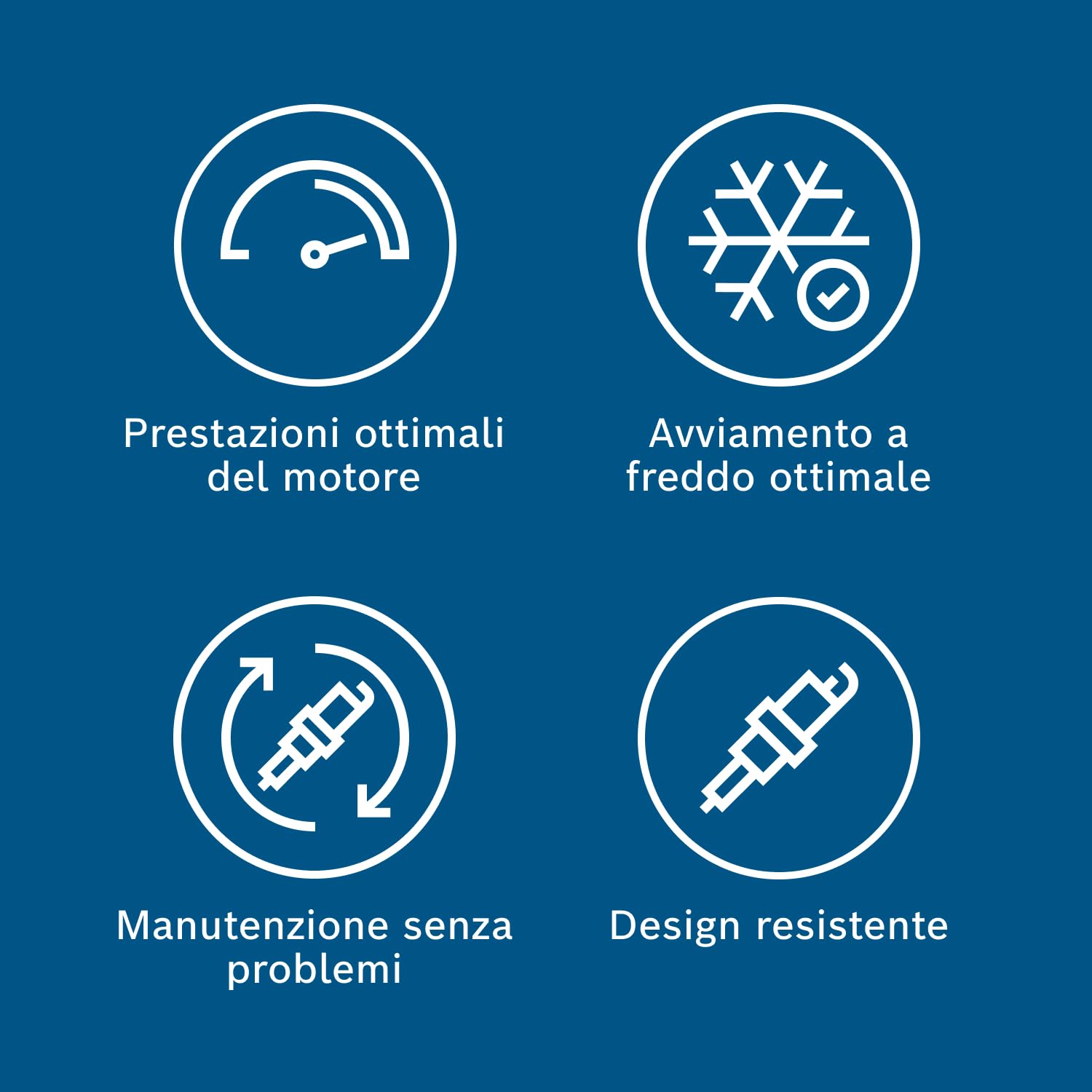 Bosch Candele di accensione ZR7SI332S N48 candele doppio iridio set 4