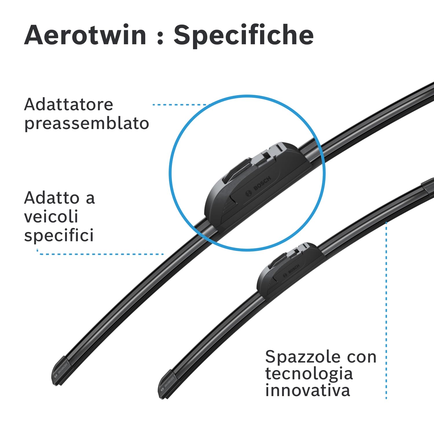 Bosch HCP Spazzole tergicristallo 3397118989 AeroTwin 575/400 mm