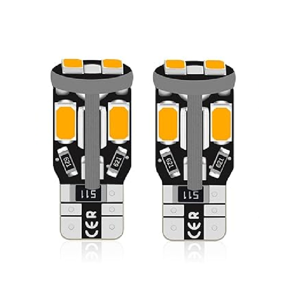 Xtreme Racing Lampadine LED T10 W5W 10 LED frecce arancioni CANBUS coppia