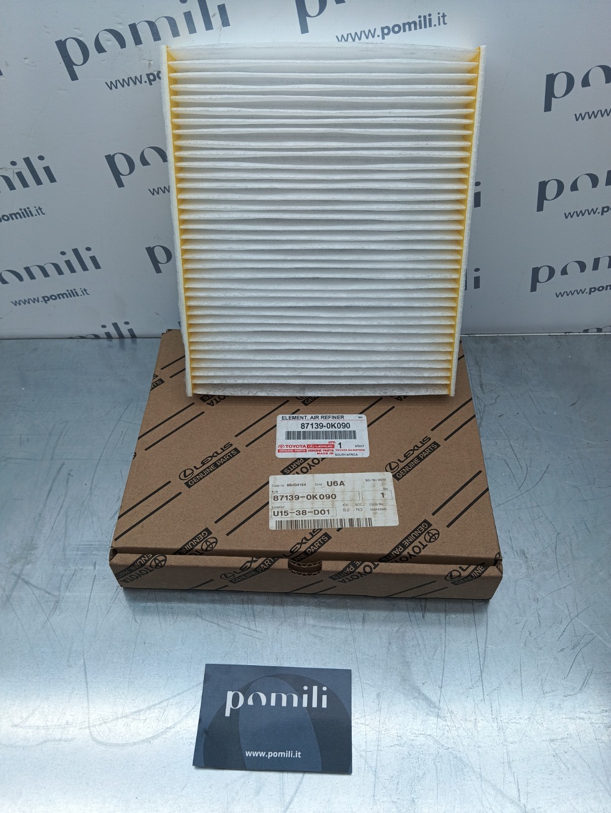 Pomili Climatizzazione Toyota Genuine Parts 87139-0K090 filtro abitacolo nuovo