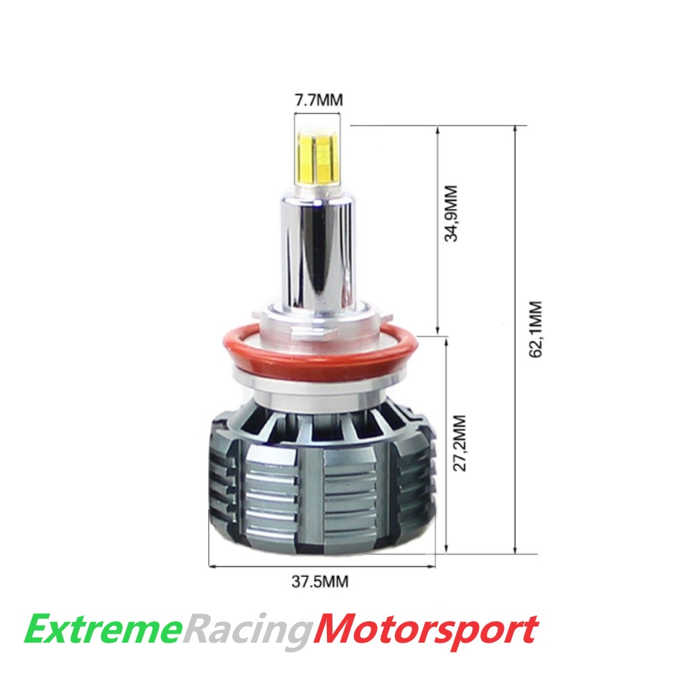 Xtreme Racing Lampadine LED Lampade Led ERM Small 360° 20 KLM H9 lampade lenticolari 20000 lumen