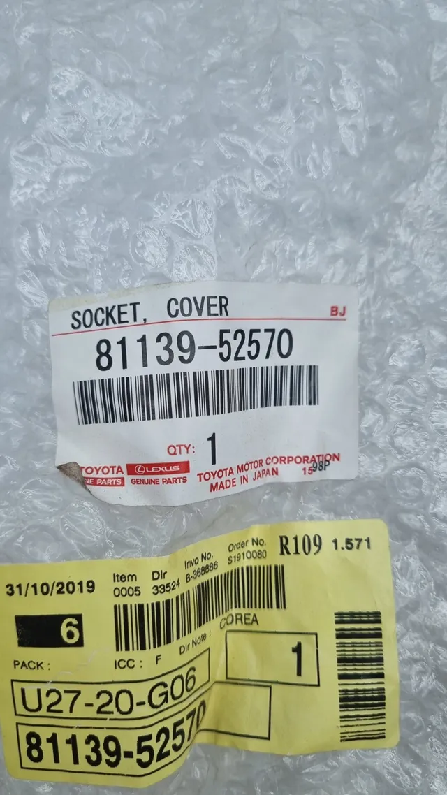 Pomili Lamierati esterni Toyota 81139-52570 guarnizione copertura presa