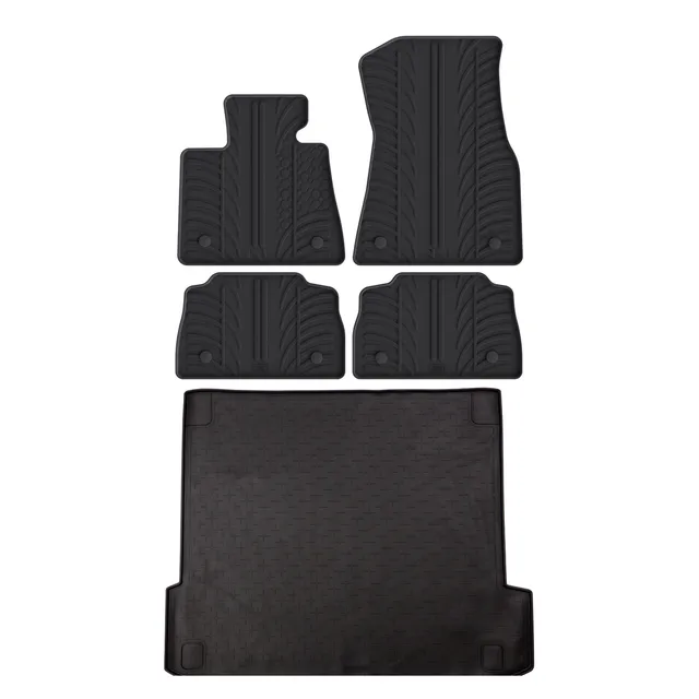 Travall Bundles BMW X6 Rubber Boot Liner and Rubber Car Mats Bundle kit gomma