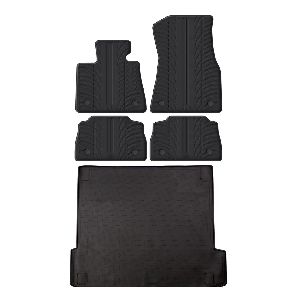 Travall Bundles BMW X6 Rubber Boot Liner and Rubber Car Mats Bundle kit gomma
