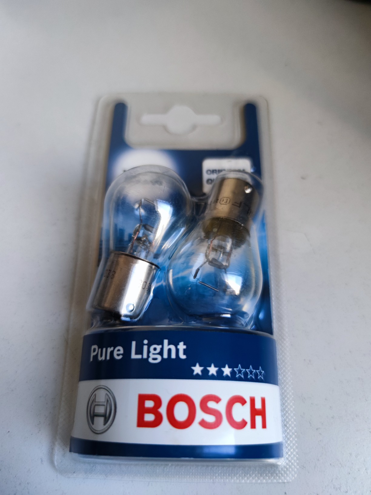 Bosch HCP Pure Light P21W lampadine BA15s 12 V 21 W confezione da 2