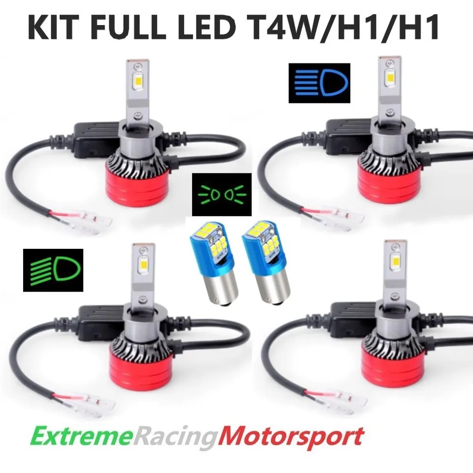 Xtreme Racing Kit Illuminazione LED FULL LED T4W H1 H1 kit lampade 12 V 6000 K