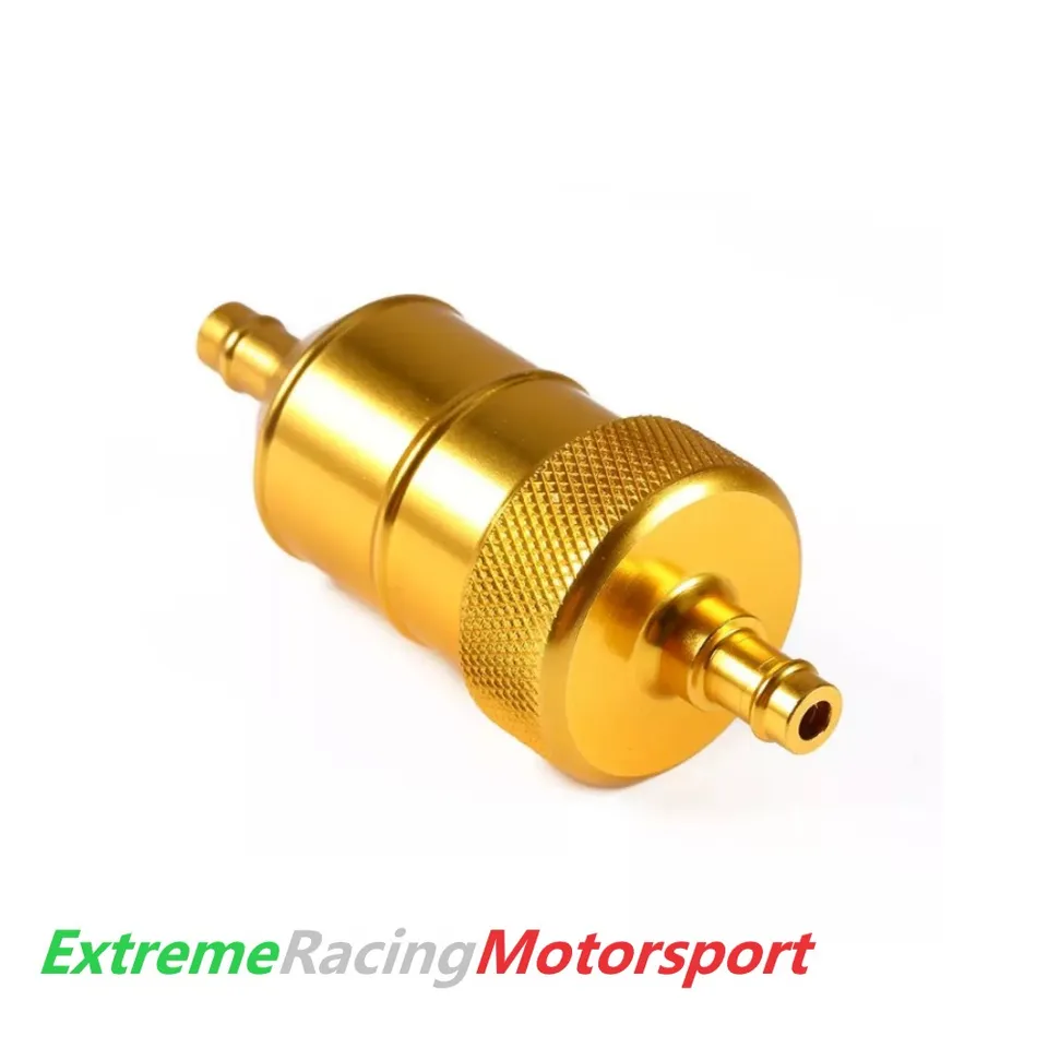 Xtreme Racing Filtri Olio e Carburante filtro carburante in alluminio oro 6 mm bassa pressione