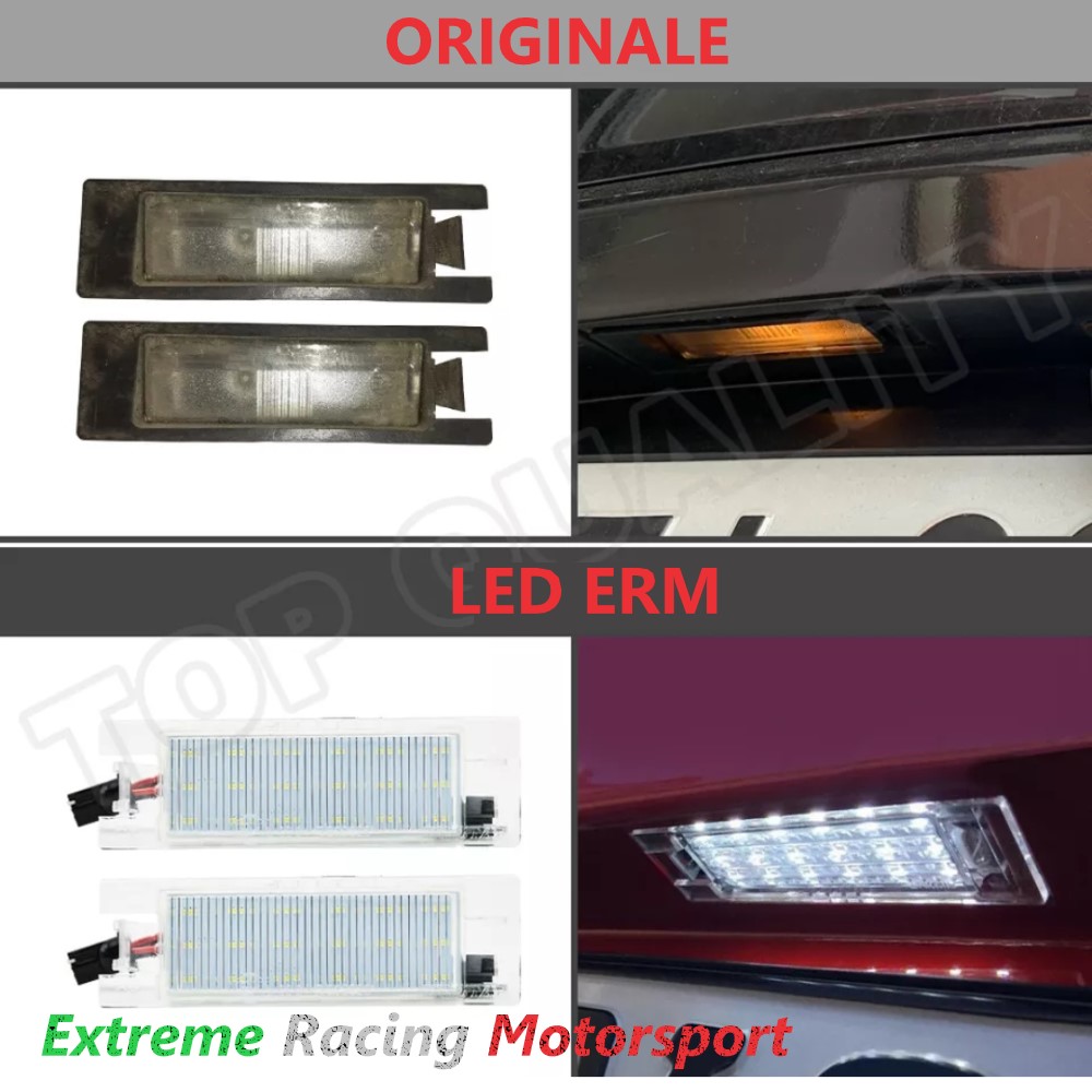 Xtreme Racing Accessori per Illuminazione LED Alfa Romeo GT 03-10 placchette luci targa coppia