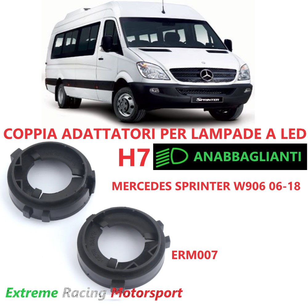 Xtreme Racing Accessori per Illuminazione LED ERM007 Mercedes Sprinter W906 06-18 adattatori H7 coppia