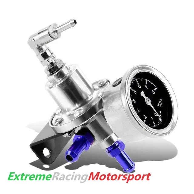 Xtreme Racing Impianto Carburante Regolatore pressione benzina Silver 0-8 bar