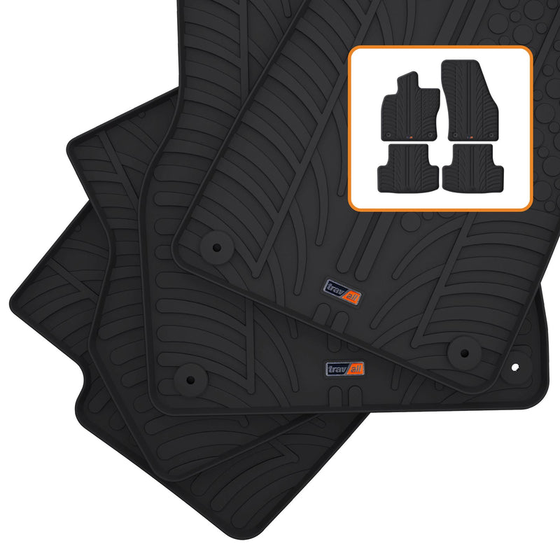 Travall Car Mats Skoda Karoq Tappetini auto 2017- in gomma