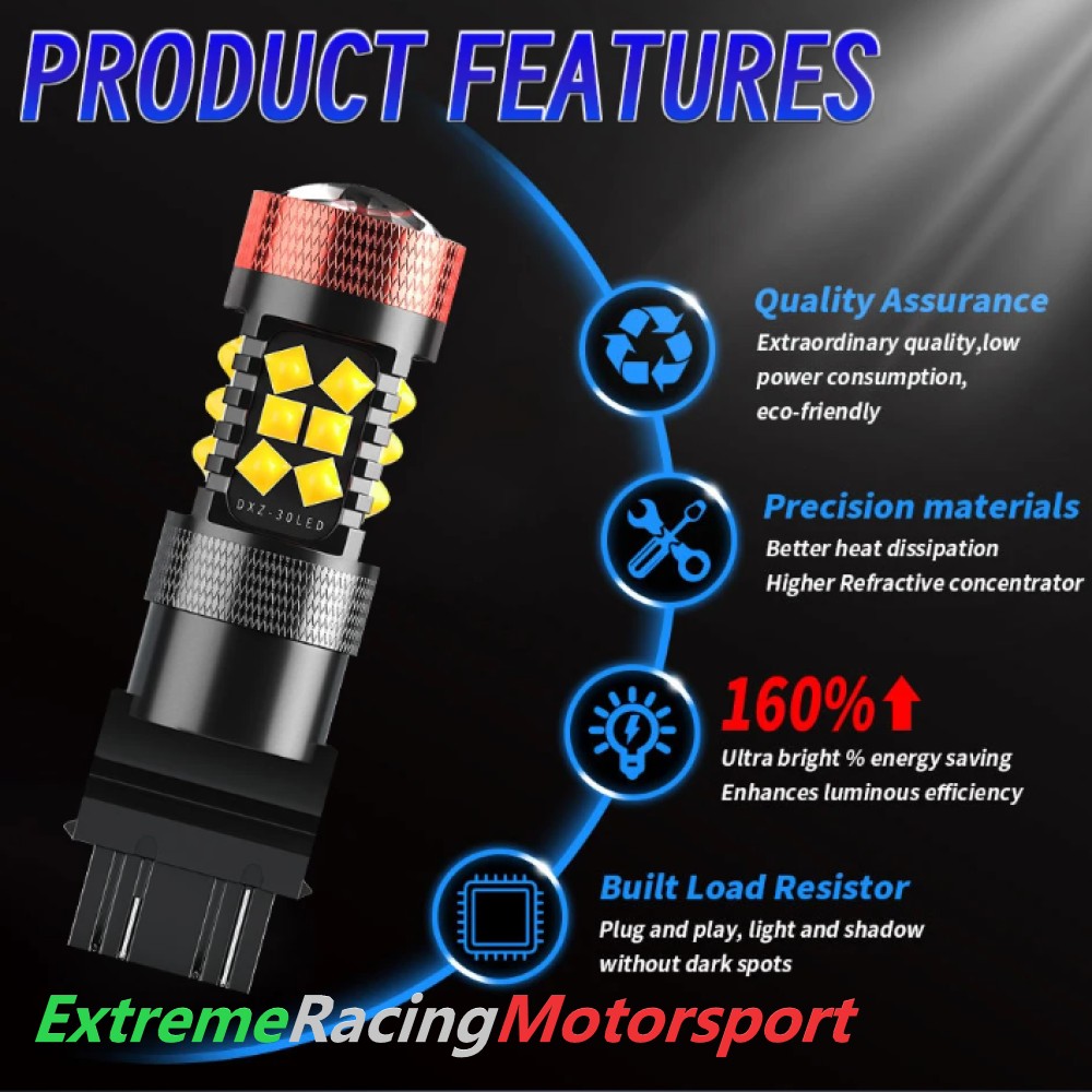 Xtreme Racing Lampadine LED 3157 P27/7W lampadine retromarcia bianche 2 pezzi