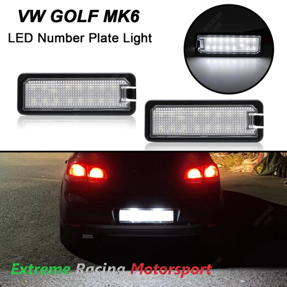 Xtreme Racing Accessori per Illuminazione LED Golf VI 08-12 placchette LED targa coppia
