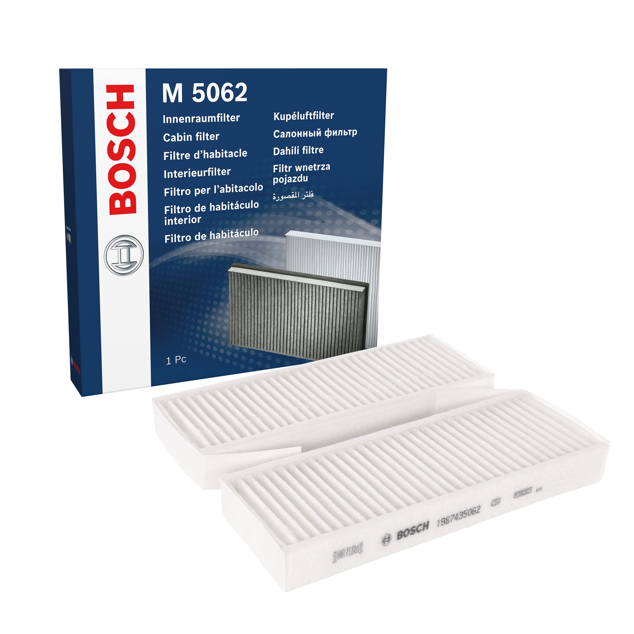 Bosch HCP Filtri 0986628547 filtro abitacolo antibatterico antiodore 2 pezzi