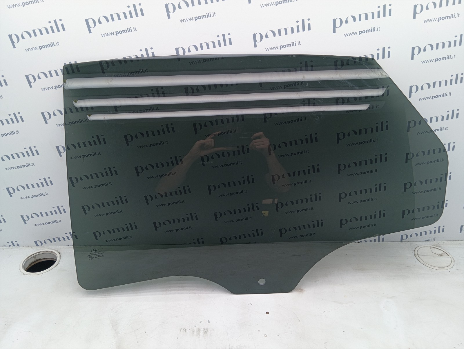 Pomili Cristalli DS73-F25713-K vetro portiera sinistro posteriore nuovo