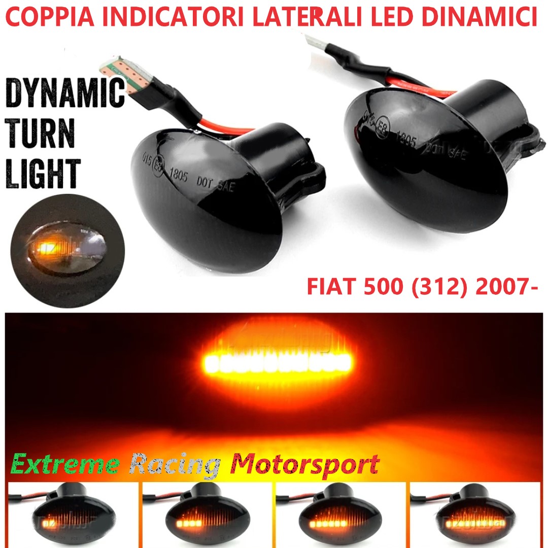 Xtreme Racing Indicatori di Direzione LED ERM IDSQ Abarth 500 frecce dinamiche coppia