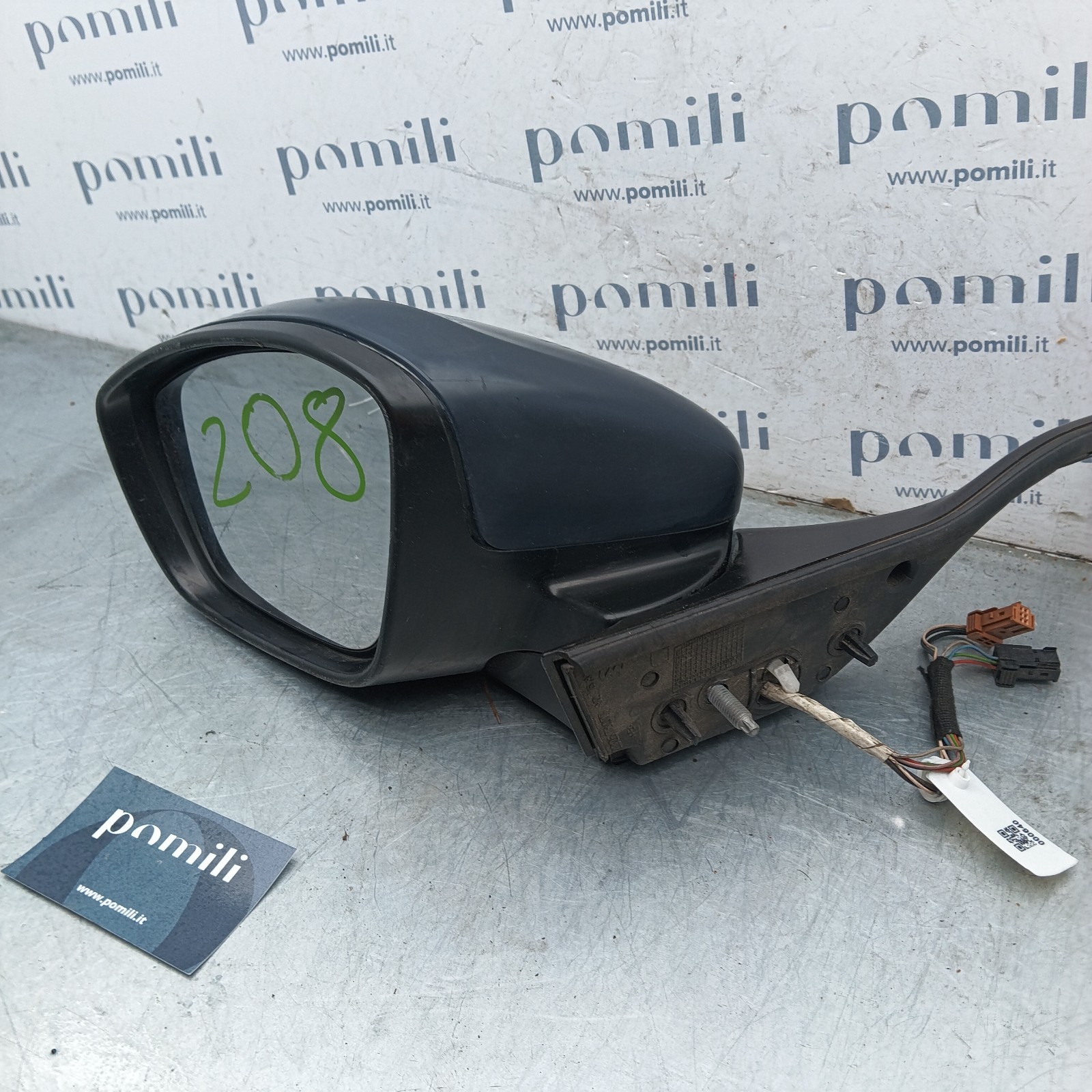 Pomili Cristalli Specchietto retrovisore sinistro Peugeot 208 232673077 9 pin usato