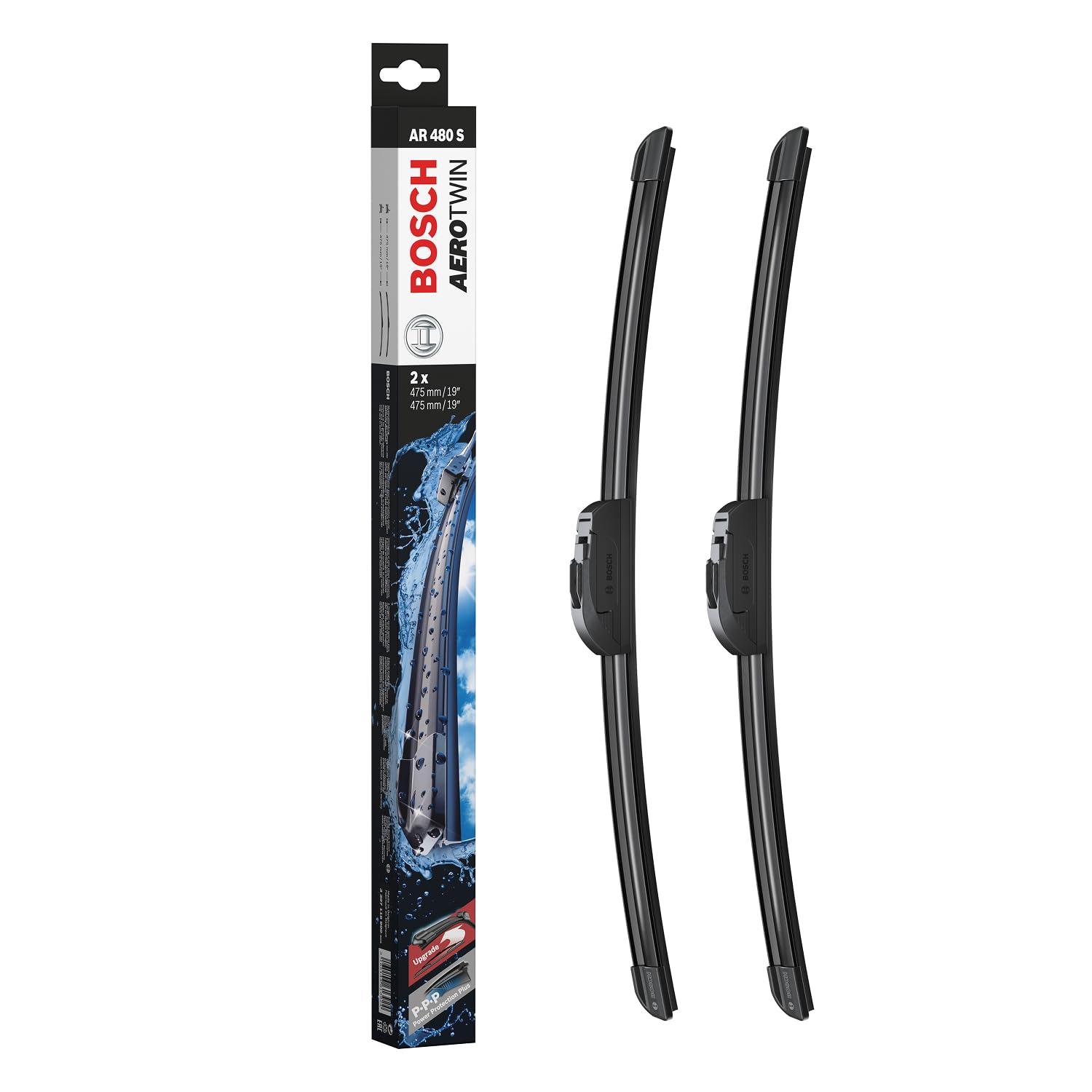 Bosch Spazzole tergicristallo 3397118900 anteriori 475 mm piatte
