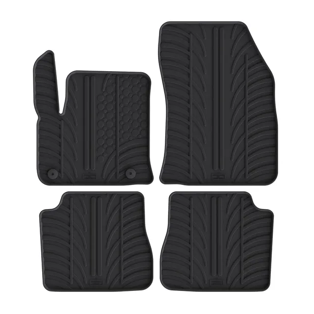 Travall Car Mats Peugeot 2008 (2019-) tappetini auto in gomma sagomati