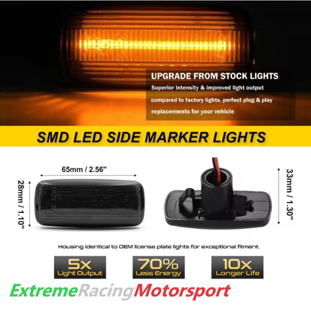 Xtreme Racing Indicatori di Direzione LED Dinamici Jeep Compass 2007-2017 coppia fumé IP67