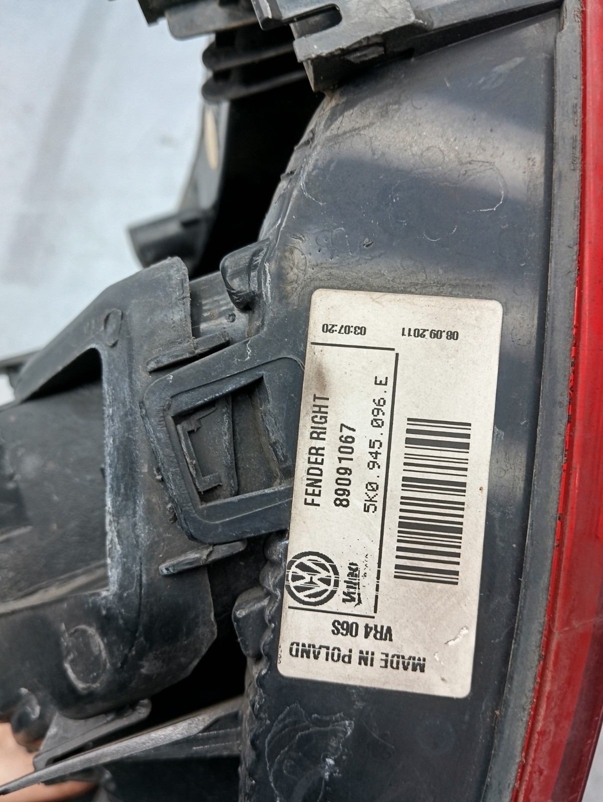 Pomili Fanaleria Fanale posteriore destro Volkswagen Golf VI (2008-14) usato OEM 89091067