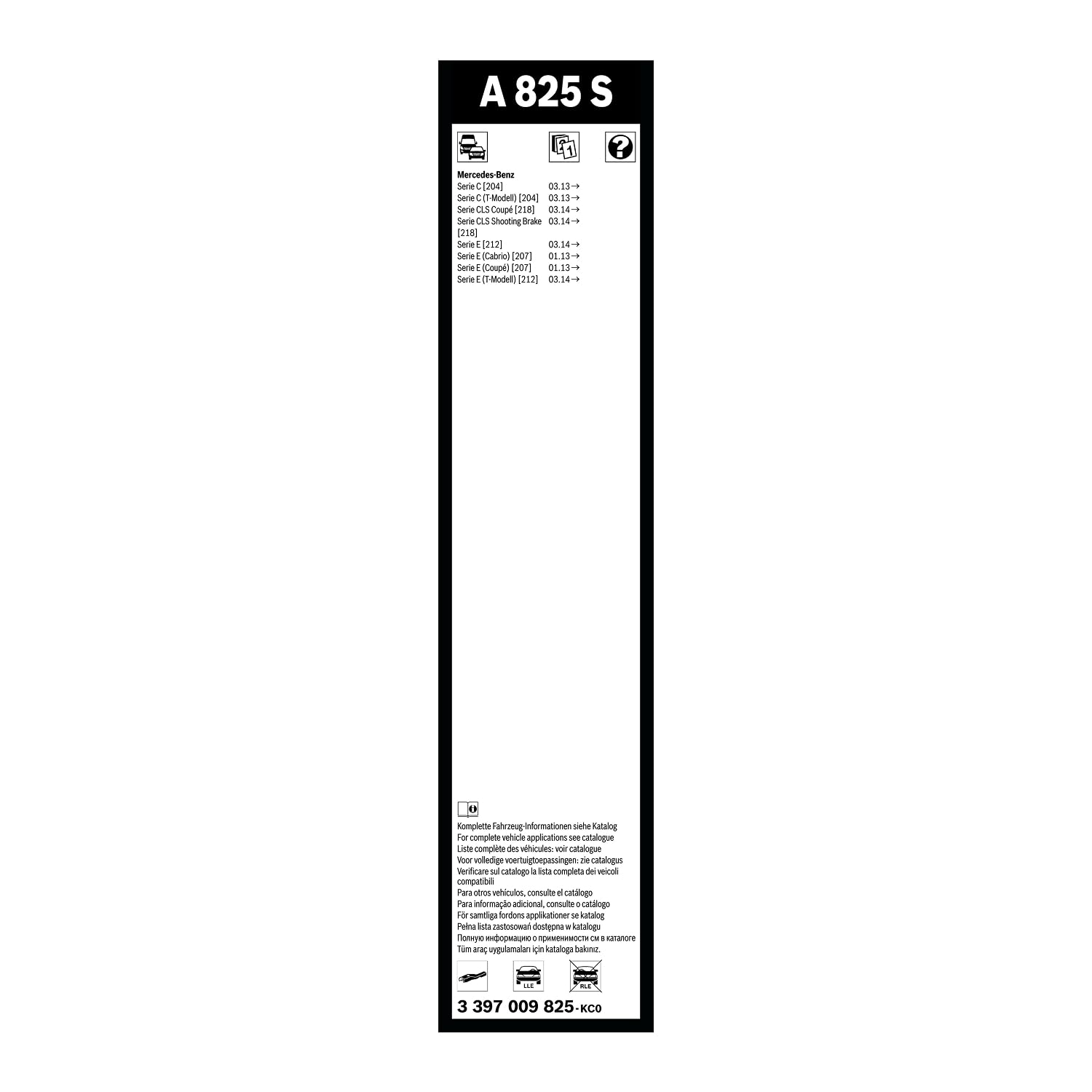 Bosch Spazzole tergicristallo Aerotwin A825S Tergicristalli 2 pezzi 600 mm