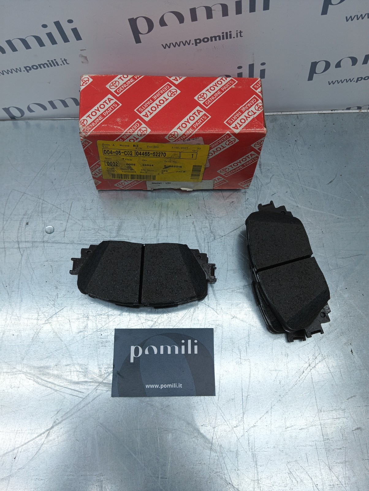 Pomili Freni e ricambi Toyota Genuine Parts 04465-52270 pastiglie freno nuove