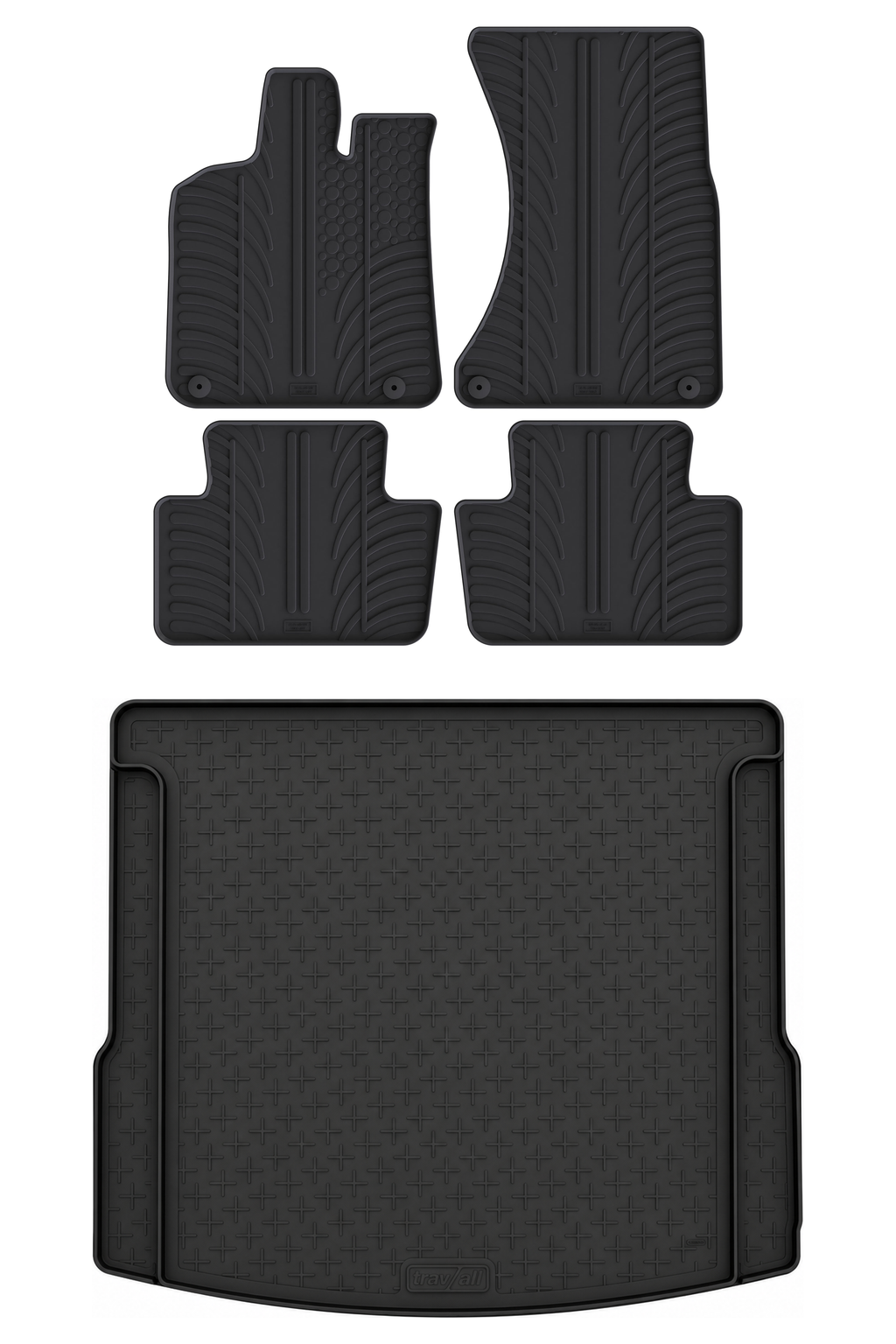 Travall Bundles Porsche Macan (2014-2024) kit tappetini e vasca baule in gomma