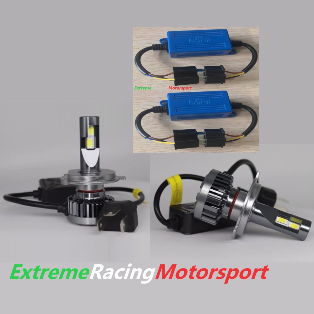 Xtreme Racing Lampadine LED ERM G10 40K H4 Mini Cooper, 6000 K, coppia CANBUS