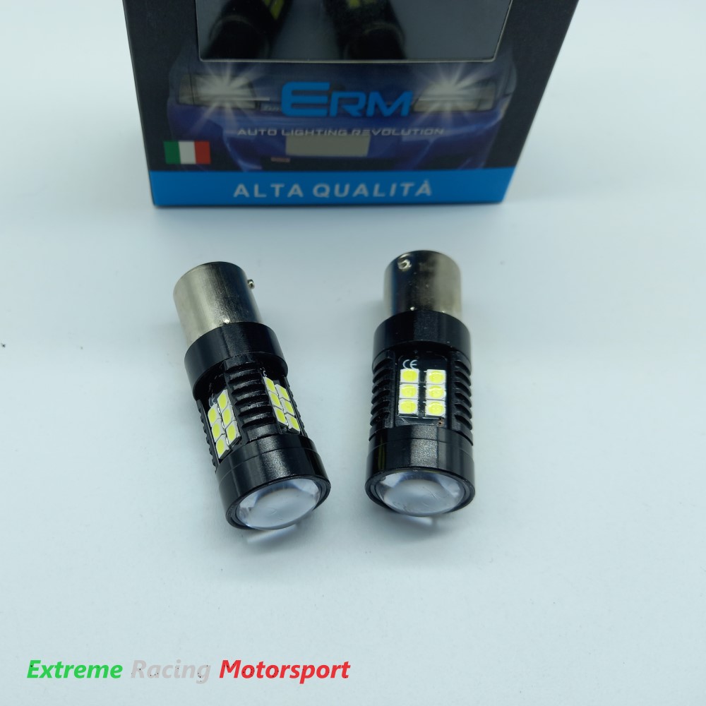 Xtreme Racing Lampadine LED Lampadine Led Luci Retromarcia BAU15S PY21W coppia UltraWhite