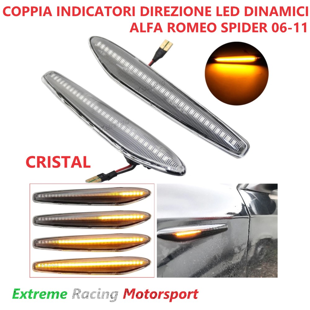 Xtreme Racing Indicatori di Direzione LED Spider 939 06-11 frecce dinamiche coppia fumé