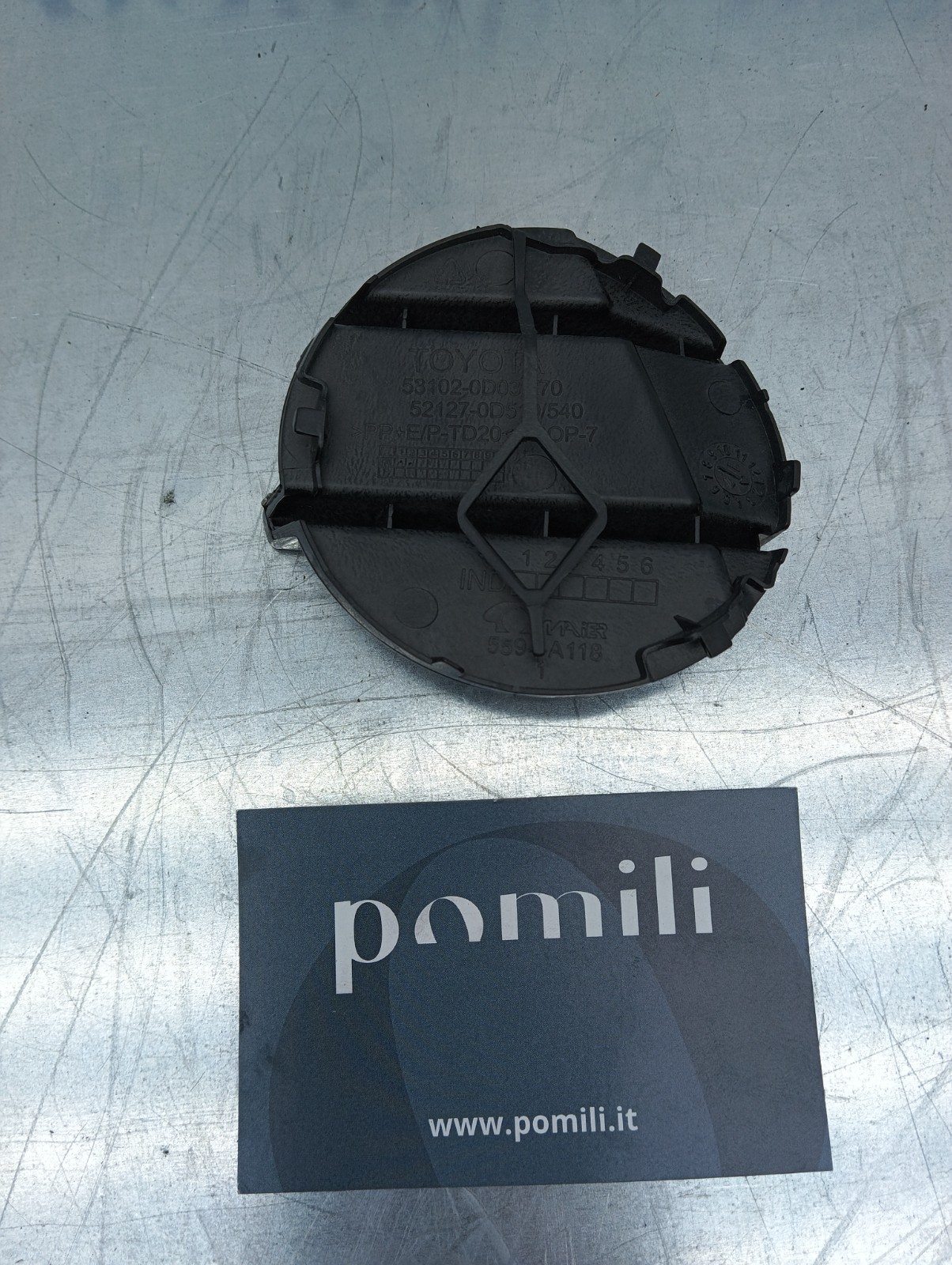 Pomili Paraurti anteriore Coperchio foro paraurti Toyota Yaris 52127-0D540