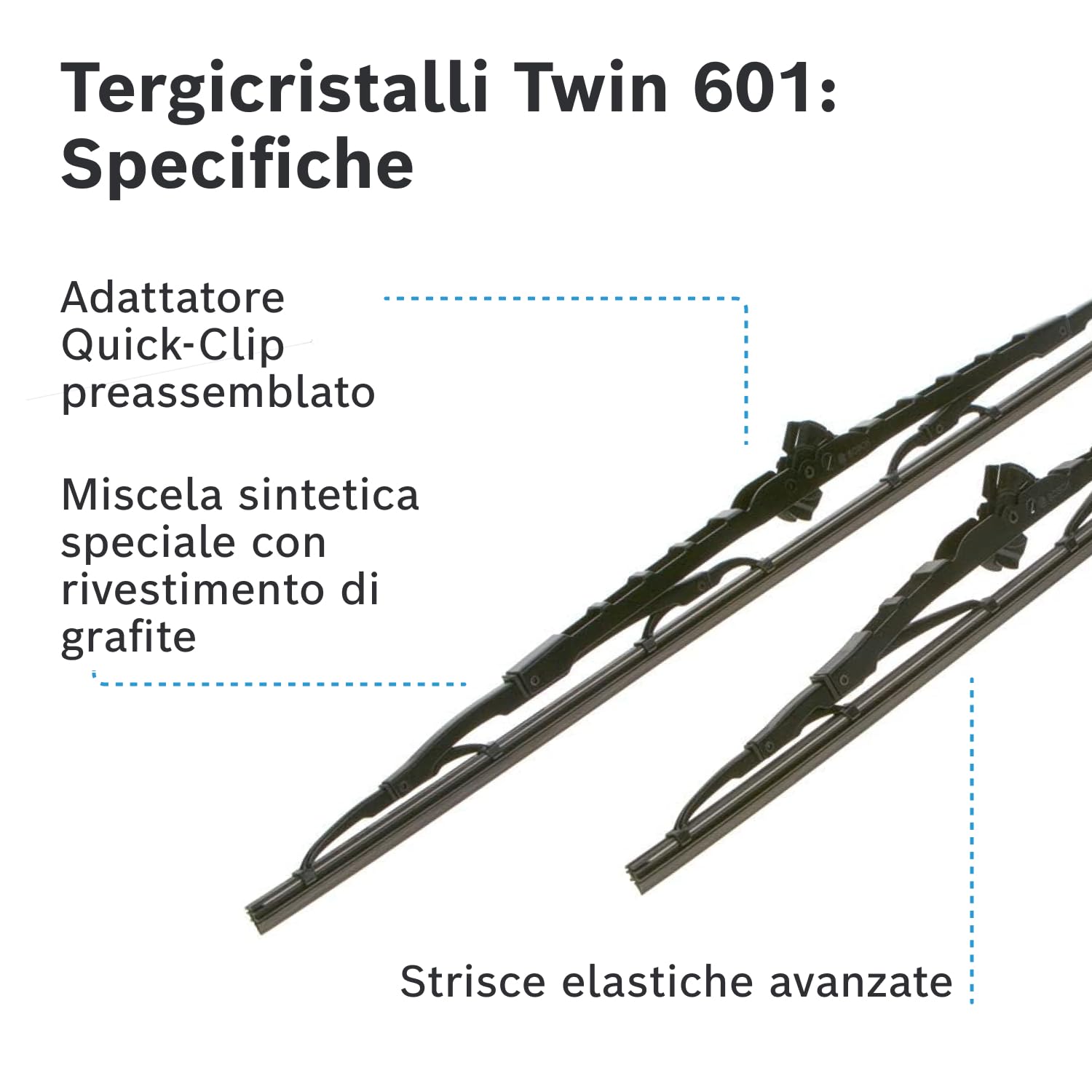 Bosch Twin 3397118304 spazzole tergicristallo 575/400 mm anteriori