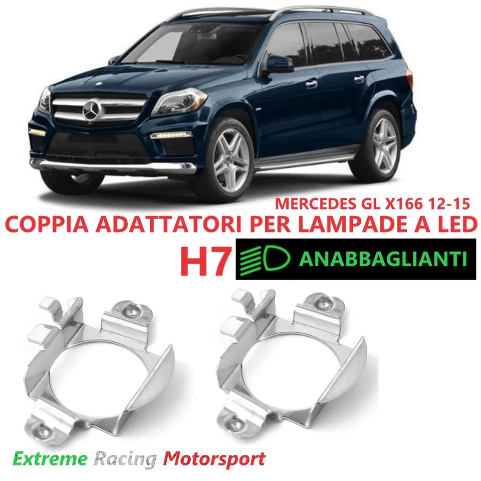 Xtreme Racing Accessori per Illuminazione LED ERM004 Mercedes GL X166 12-15 adattatori H7