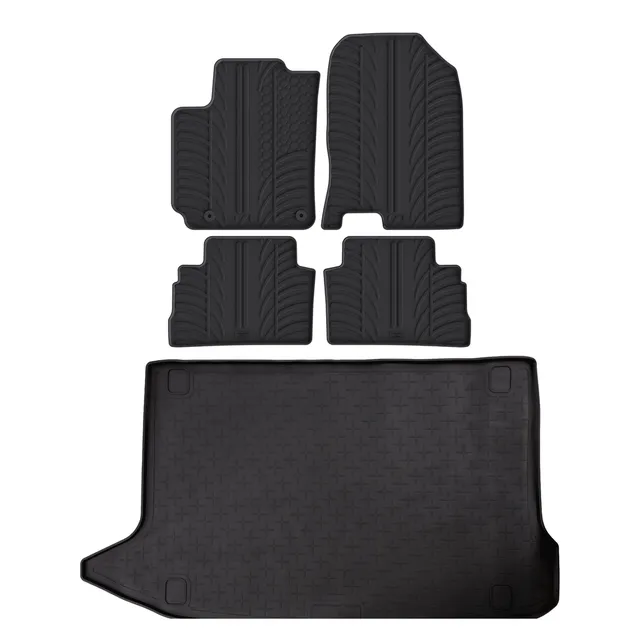 Travall Bundles Hyundai Kona Rubber Boot Liner and Rubber Car Mats Bundle 2017-2023 kit gomma