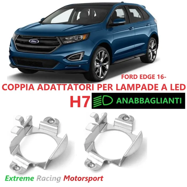 Xtreme Racing Accessori per Illuminazione LED ERM004 adattatori H7 Ford Edge metallo