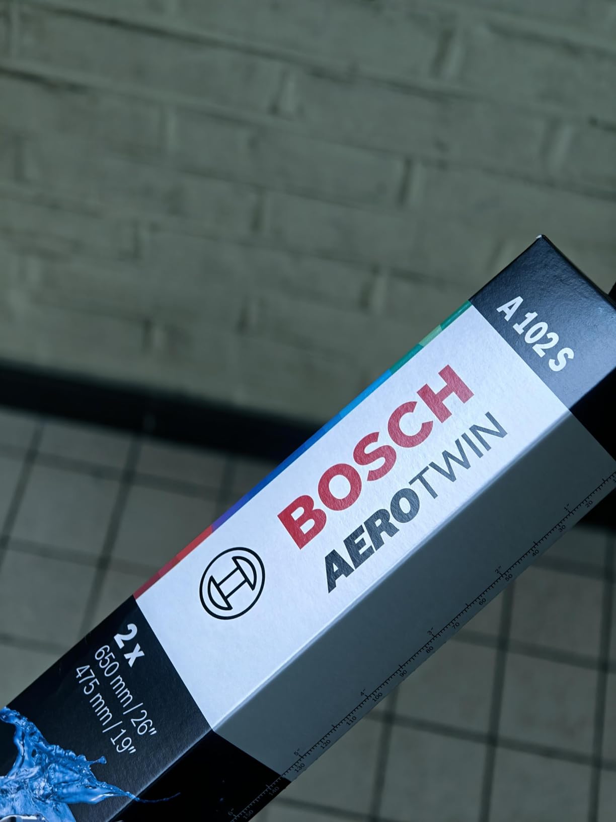 Bosch Spazzole tergicristallo A102S, 2 pezzi, 650/475 mm