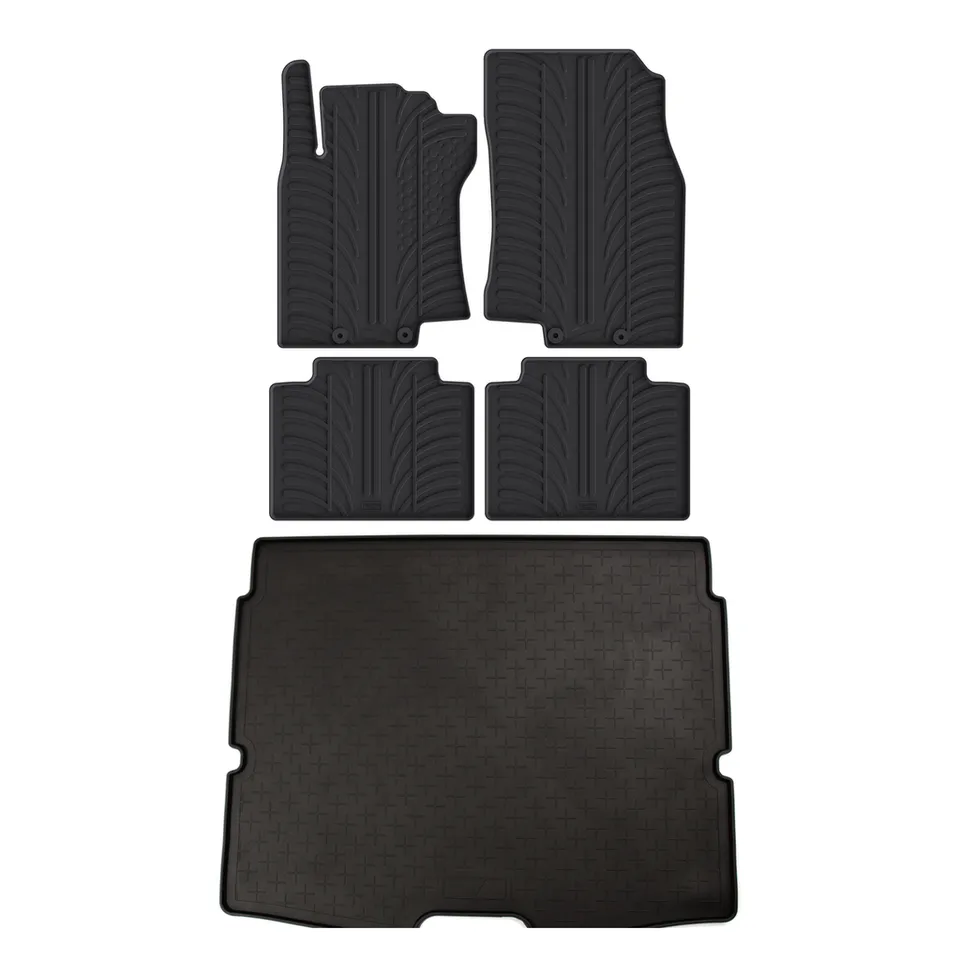 Travall Bundles Nissan X-Trail Rubber Boot Liner and Rubber Car Mats Bundle (2014-2022) gomma