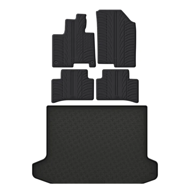 Travall Bundles Kia Sportage Rubber Boot Liner and Rubber Car Mats Bundle 2022-