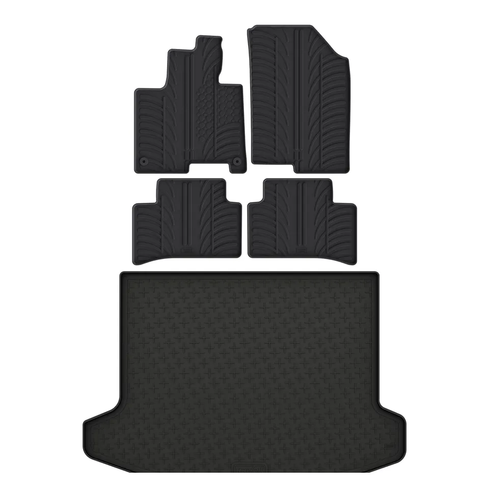 Travall Bundles Kia Sportage Rubber Boot Liner and Rubber Car Mats Bundle 2022-