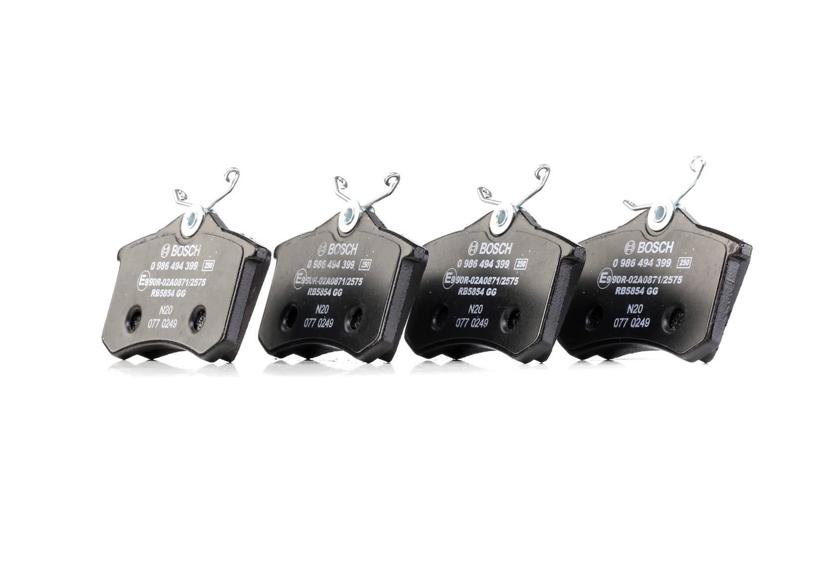 Bosch HCP Sistema frenante BP1322 pastiglie freno posteriori 1 set senza rame