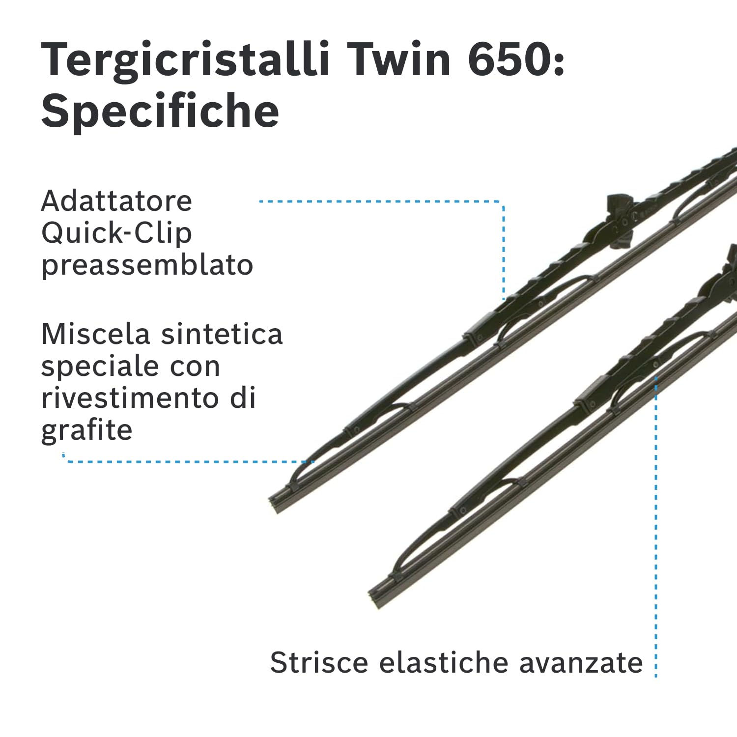 Bosch Spazzole tergicristallo 3397118320 spazzola tergicristallo anteriore