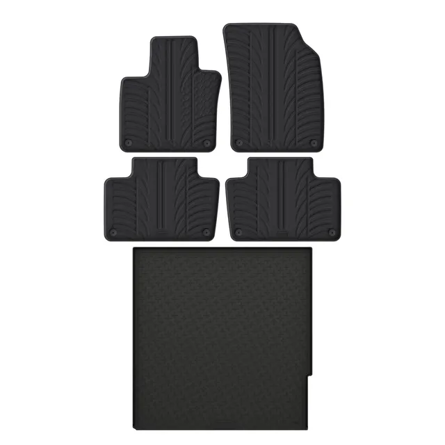 Travall Bundles Volvo XC90 Rubber Boot Liner and Rubber Car Mats Bundle tappetini in gomma
