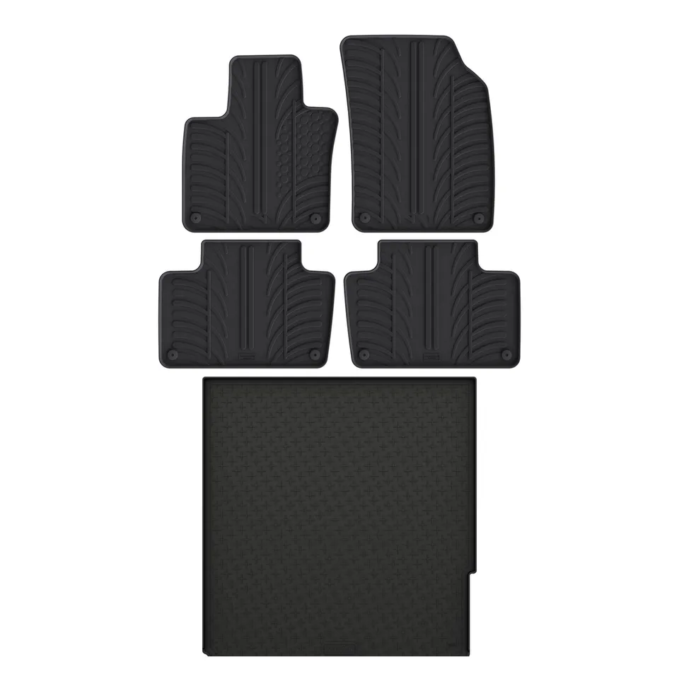 Travall Bundles Volvo XC90 Rubber Boot Liner and Rubber Car Mats Bundle tappetini in gomma