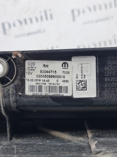 Pomili Fanaleria Fiat Doblò Cargo (4V) fanale posteriore destro