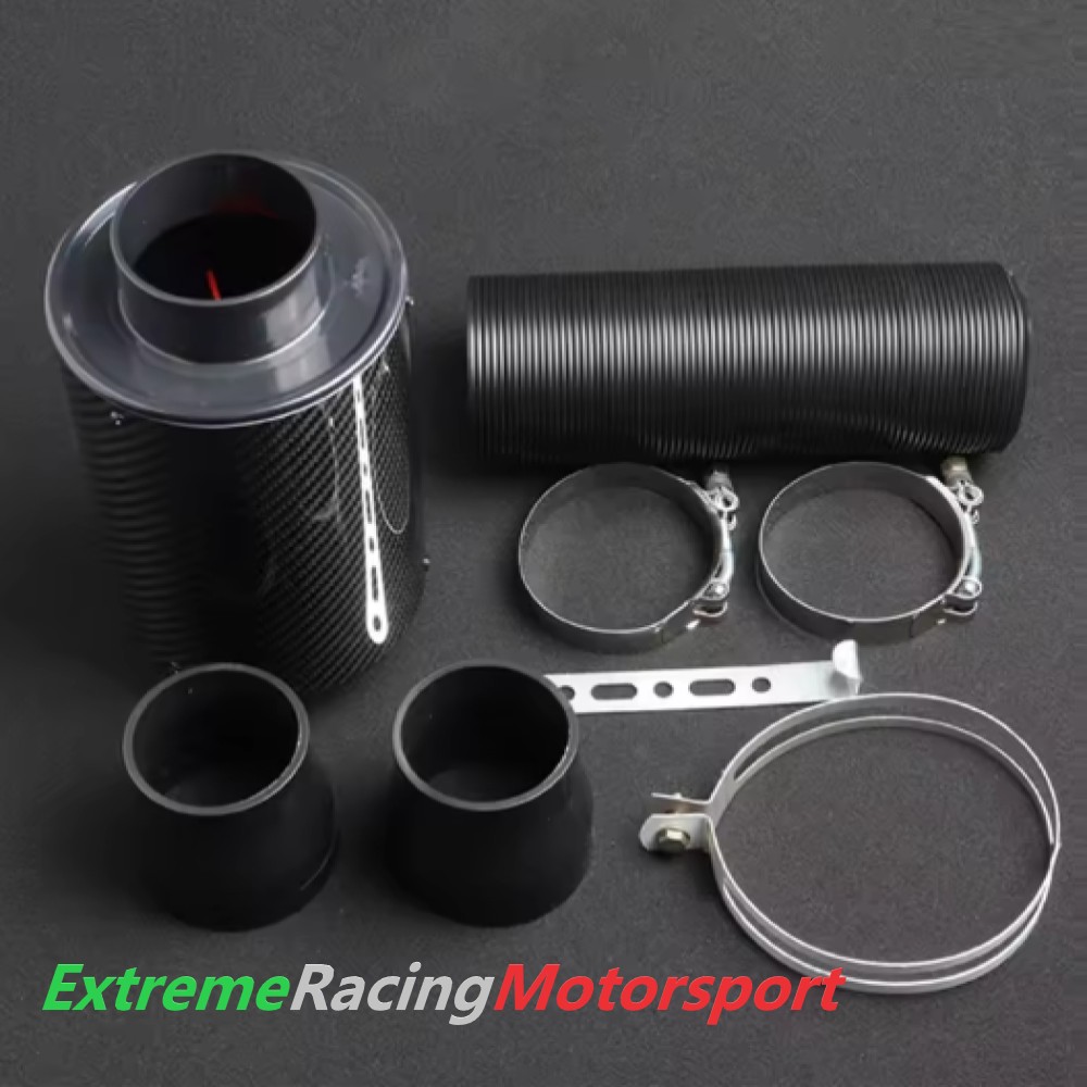 Xtreme Racing Filtri Aria Filtro Aria Aspirazione Diretta in Carbonio ERM Bianco 76 mm lavabile